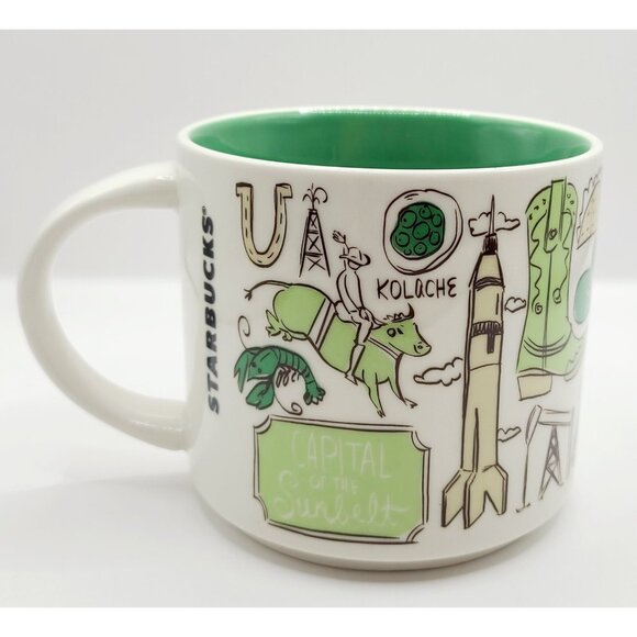 Starbucks Been There Series Houston Cup Mug 14oz Excellent Used Condition - Picture 3 of 8